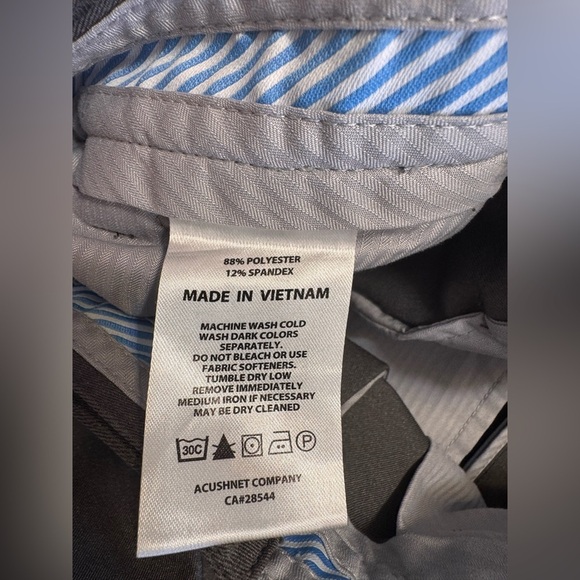 Footjoy FJ Mens Size 34X32 Gray Golf Performance Stretch Pants Athletic Chino - Picture 4 of 9